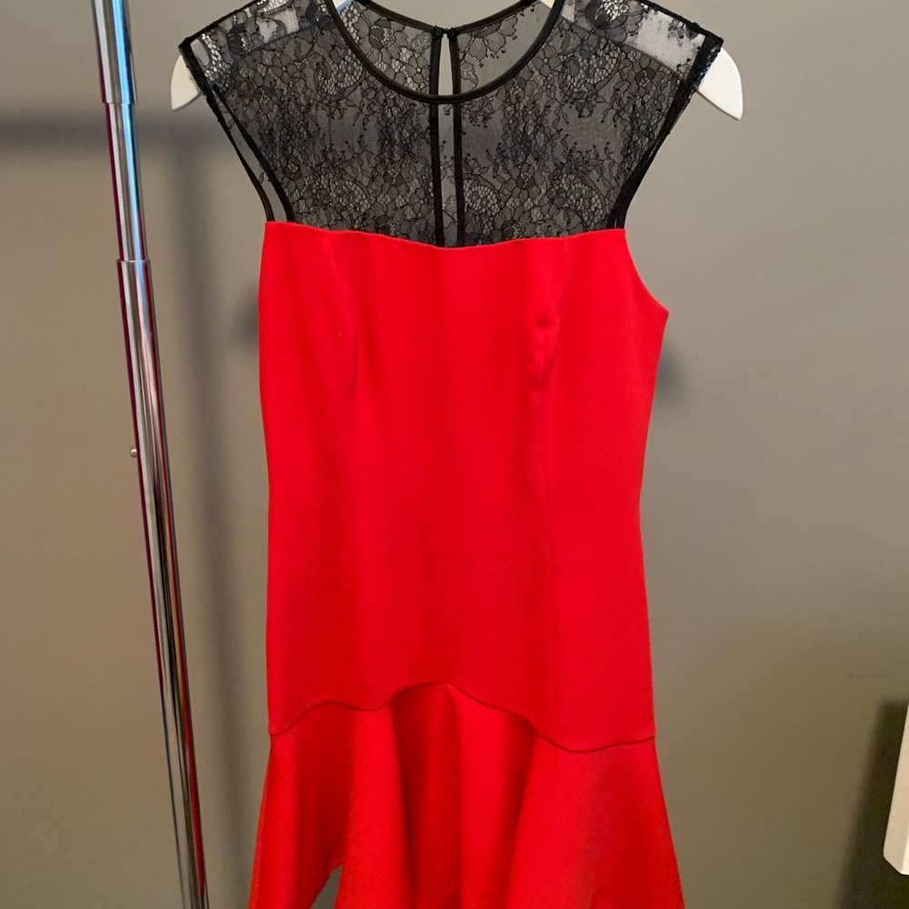 JayGodfrey Red Lace Dress